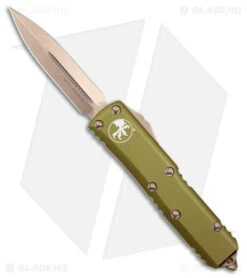 Microtech UTX-85 D/E OTF Automatic Knife OD Green (3.125" Bronze)