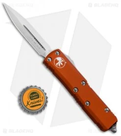 Microtech UTX-85 D/E OTF Automatic Knife Orange (3.125" Satin) 232-4OR -Blade HQ Shop Microtech UTX 85 DE OTF Auto Orange Satin 232 4OR BHQ 93003 jr bottlecap