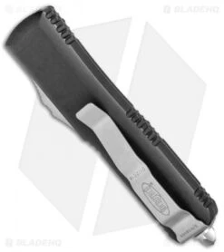 Microtech UTX-85 D/E OTF Automatic Knife (3.1" Stonewash) 232-10 -Blade HQ Shop Microtech UTX 85 DE OTF Black SW 232 10 BHQ 80406 jr side