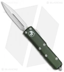 Microtech UTX-85 D/E OTF Automatic Knife OD Green (3.125" Satin) 232-4OD