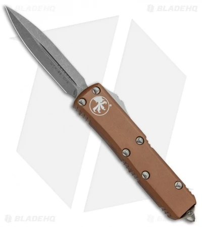 Microtech UTX-85 D/E OTF Automatic Knife Tan (3.125" Apocalyptic) 232-10APTA 3 Microtech UTX-85 D/E OTF Automatic Knife Tan (3.125" Apocalyptic) 232-10APTA