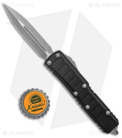 Microtech UTX-85 II Signature Series Dagger OTF Auto Knife (3.1" Apocalyptic) -Blade HQ Shop Microtech UTX 85 II DE OTF Auto Black Apocalyptic BHQ 139154 jr bottlecap
