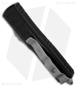 Microtech UTX-85 II Spartan OTF Automatic Knife Black (3.1" Apocalyptic) -Blade HQ Shop Microtech UTX 85 II Spartan OTF AK Black 3in Apocalyptic BHQ 175397 td side