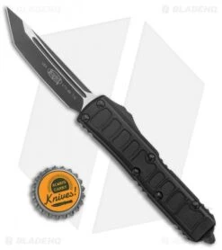 Microtech UTX-85 II T/E Signature Series Tanto OTF Knife Black (3" Two-Tone) -Blade HQ Shop Microtech UTX 85 II TE Signature Series Tanto Black TT BHQ 138637 jr bottlecap