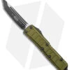 Microtech UTX-85 II T/E Signature Series Tanto OTF Knife OD Green (3" Two-Tone) -Blade HQ Shop Microtech UTX 85 II TE Signature Series Tanto OTF OD Green TT BHQ 146590 jr