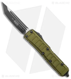 Microtech UTX-85 II T/E Signature Series Tanto OTF Knife OD Green (3" Two-Tone)