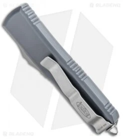 Microtech UTX-85 S/E OTF Automatic Knife Gray (3.125" Apocalyptic) 8 Microtech UTX-85 S/E OTF Automatic Knife Gray (3.125" Apocalyptic) -Blade HQ Shop Microtech UTX 85 SE OTF Auto Gray Apocalyptic BHQ 74107 jr side