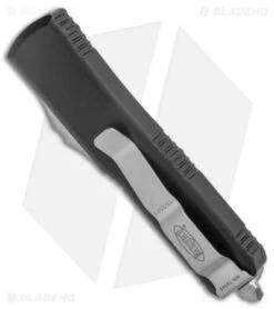 Microtech UTX-85 Drop Point S/E OTF Automatic Knife (3.1" Stonewash) 231-10 -Blade HQ Shop Microtech UTX 85 SE OTF Auto SW BHQ 6857 jr side