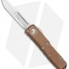 Microtech UTX-85 S/E OTF Automatic Knife Tan (3.125" Satin Serr)