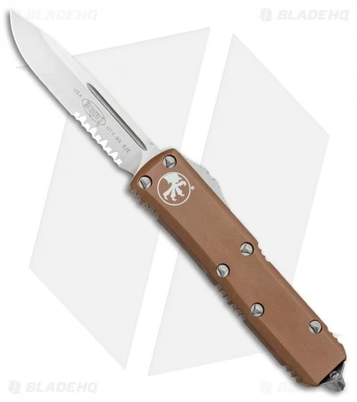 Microtech UTX-85 S/E OTF Automatic Knife Tan (3.125" Satin Serr) 3 Microtech UTX-85 S/E OTF Automatic Knife Tan (3.125" Satin Serr)