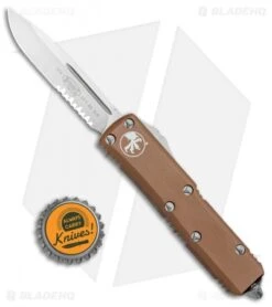 Microtech UTX-85 S/E OTF Automatic Knife Tan (3.125" Satin Serr) 9 Microtech UTX-85 S/E OTF Automatic Knife Tan (3.125" Satin Serr) -Blade HQ Shop Microtech UTX 85 SE OTF Auto Tan Satin Serr 231 5 TA BHQ 87563 jr bottlecap 1