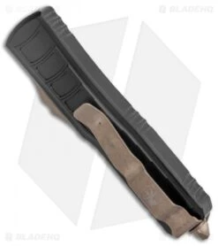 Microtech UTX-85 II Signature Series Drop Point OTF Black (3.1" Bronze Apoc) -Blade HQ Shop Microtech UTX 85 SE Signature Series Auto Black Bronze 231II 13APS BHQ 137104 jr side