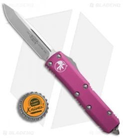 Microtech UTX-85 S/E OTF Automatic Knife Violet (3.125" Satin) 231-4VI -Blade HQ Shop Microtech UTX 85 SE Violet satin BHQ 74303 er bottlecap 2