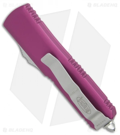 Microtech UTX-85 S/E OTF Automatic Knife Violet (3.125" Stonewash) 231-10VI 4 Microtech UTX-85 S/E OTF Automatic Knife Violet (3.125" Stonewash) 231-10VI - Image 2