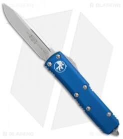 Microtech UTX-85 S/E OTF Automatic Knife Blue (3.125" Stonewash) 231-10BL
