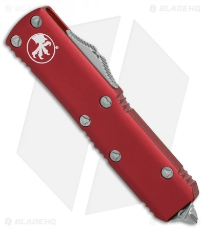 Microtech UTX-85 S/E OTF Automatic Knife Red (3.125" Stonewash) 231-10RD 4 Microtech UTX-85 S/E OTF Automatic Knife Red (3.125" Stonewash) 231-10RD - Image 2