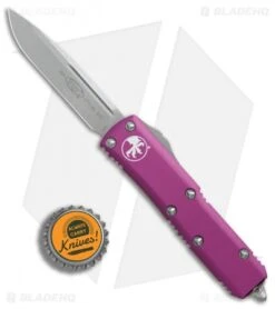 Microtech UTX-85 S/E OTF Automatic Knife Violet (3.125" Apocalyptic) 231-10APVI -Blade HQ Shop Microtech UTX 85 SE violet apocalyptic BHQ 74305 er bottlecap 2