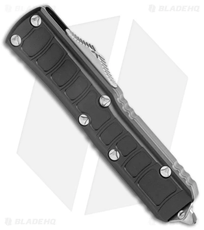 Microtech UTX-85 II Signature Series S/E OTF Automatic Black (3.1" Satin Serr) 4 Microtech UTX-85 II Signature Series S/E OTF Automatic Black (3.1" Satin Serr) - Image 2