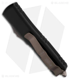 Microtech UTX-85 Spartan OTF Automatic Knife Black (3.1" Bronze Apocalyptic) 8 Microtech UTX-85 Spartan OTF Automatic Knife Black (3.1" Bronze Apocalyptic) -Blade HQ Shop Microtech UTX 85 Spartan OTF AK Black 3in Bronze Apocalyptic BHQ 175684 td side