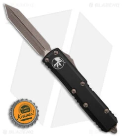 Microtech UTX-85 Spartan OTF Automatic Knife Black (3.1" Bronze Apocalyptic) 9 Microtech UTX-85 Spartan OTF Automatic Knife Black (3.1" Bronze Apocalyptic) -Blade HQ Shop Microtech UTX 85 Spartan OTF AK Black 3in Bronze Apocalyptic BHQ 175684 td size