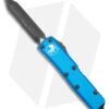 Microtech UTX-85 Spartan OTF Automatic Knife Blue (3.1" Black) 230-1 BL -Blade HQ Shop Microtech UTX 85 Spartan OTF Auto Blue Sandard BHQ 174872 jr