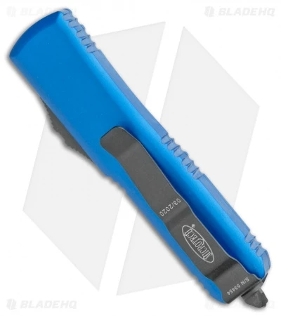 Microtech UTX-85 T/E OTF Automatic Knife Blue (3.125" Black Serr) 233-2 BL 5 Microtech UTX-85 T/E OTF Automatic Knife Blue (3.125" Black Serr) 233-2 BL - Image 3