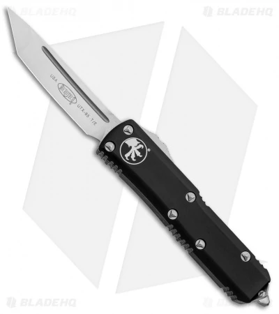 Microtech UTX-85 T/E Tanto OTF Automatic Knife Black Aluminum (3.1" Satin) 233-4 3 Microtech UTX-85 T/E Tanto OTF Automatic Knife Black Aluminum (3.1" Satin) 233-4