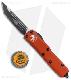 Microtech UTX-85 T/E OTF Automatic Knife Orange CC (3.125" Black) 233-1OR -Blade HQ Shop Microtech UTX 85 TE OTF Auto Orange CC Black 233 1OR BHQ 95391 jr bottlecap