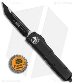 Microtech UTX-85 T/E OTF Automatic Knife Tactical (3.125" Black) 233-1T -Blade HQ Shop Microtech UTX 85 TE OTF Auto Tactical Black 233 1T BHQ 83973 jr bottlecap 1