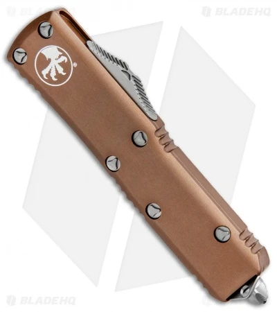 Microtech UTX-85 T/E OTF Automatic Knife Tan (3.125" Satin Serr) 233-5TA 4 Microtech UTX-85 T/E OTF Automatic Knife Tan (3.125" Satin Serr) 233-5TA - Image 2