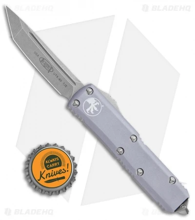 Microtech UTX-85 T/E Stonewash Standard Gray 233-10GY 6 Microtech UTX-85 T/E Stonewash Standard Gray 233-10GY - Image 4