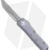 Microtech UTX-85 T/E OTF Automatic Knife GY (3.125" Stonewash Serr) 233-11GY