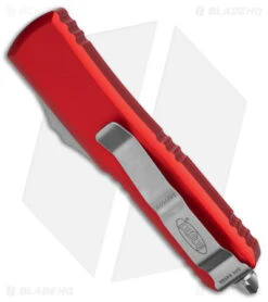 Microtech UTX-85 T/E OTF Automatic Knife Red Aluminum (3.15" Satin) 233-4 RD 8 Microtech UTX-85 T/E OTF Automatic Knife Red Aluminum (3.15" Satin) 233-4 RD -Blade HQ Shop Microtech UTX 85 TE Tanto OTF AK Red Aluminum 3in Satin BHQ 173971 td side