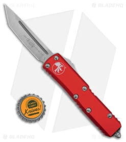 Microtech UTX-85 T/E OTF Automatic Knife Red Aluminum (3.15" Satin) 233-4 RD 9 Microtech UTX-85 T/E OTF Automatic Knife Red Aluminum (3.15" Satin) 233-4 RD -Blade HQ Shop Microtech UTX 85 TE Tanto OTF AK Red Aluminum 3in Satin BHQ 173971 td size