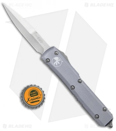 Microtech Ultratech Bayonet OTF Automatic Knife Gray CC (3.4" Stonewash) 6 Microtech Ultratech Bayonet OTF Automatic Knife Gray CC (3.4" Stonewash) - Image 4