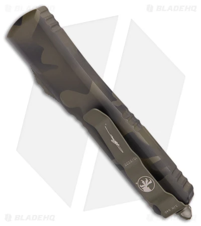 Microtech Ultratech Bayonet OTF Automatic Knife Olive Camo (3.4" Camo Serr) 5 Microtech Ultratech Bayonet OTF Automatic Knife Olive Camo (3.4" Camo Serr) - Image 3
