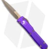 Microtech Ultratech Bayonet OTF Knife Purple Al (3.4" Bronze Apocalyptic) -Blade HQ Shop Microtech Ultratech Bayo OTF Auto Purple Bronze Apocalyptic BHQ 175645 jr