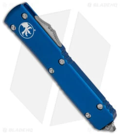 Microtech Ultratech Bayonet OTF Automatic Knife Blue CC (3.4" SW) 120-10BL 7 Microtech Ultratech Bayonet OTF Automatic Knife Blue CC (3.4" SW) 120-10BL -Blade HQ Shop Microtech Ultratech Bayonet OTF Automatic Knife Blue 3in SW BHQ 25464 td spine