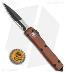 Microtech Ultratech Bayonet OTF Automatic Knife Tan (3.4" Black Serr) 120-2TA 9 Microtech Ultratech Bayonet OTF Automatic Knife Tan (3.4" Black Serr) 120-2TA -Blade HQ Shop Microtech Ultratech Bayonet OTF Automatic Knife Tan CC 3.4in Black Serr 120 2TA BHQ 30628 LS Bottlecap