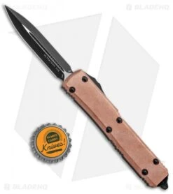 Microtech Copper Top Ultratech D/E OTF Automatic Knife (3.4" Black) -Blade HQ Shop Microtech Ultratech Copper Top DE OTF Auto BHQ 91667 jr bottlecap