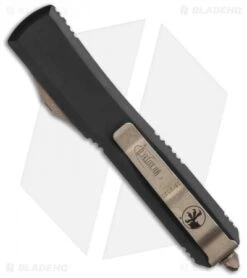 Microtech Ultratech D/E OTF Auto Knife Death Card Right (Bronze Apocalyptic) -Blade HQ Shop Microtech Ultratech D E OTF Auto Knife Death Card Right Bronze Apocalyptic 122 13DC BHQ 50101 LS Side