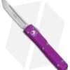 Microtech Ultratech T/E OTF Automatic Knife Violet (3.4" Satin Serr) 123-5VI -Blade HQ Shop Microtech Ultratech DA OTF Tanto Auto Violet Satin Serr 123 5VI BHQ 93001 jr