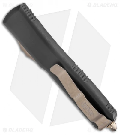 Microtech Ultratech OTF Automatic Knife Black (3.4" Bronze Plain/Full Serr) 5 Microtech Ultratech OTF Automatic Knife Black (3.4" Bronze Plain/Full Serr) - Image 3