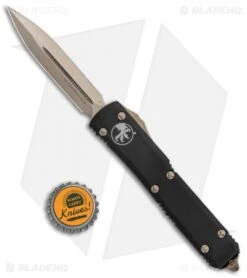 Microtech Ultratech D/E OTF Auto Knife Black (3.4" Bronze) 122-13 -Blade HQ Shop Microtech Ultratech DE OTF Auto Black Bronze 122 13 BHQ 134852 jr bottlecap