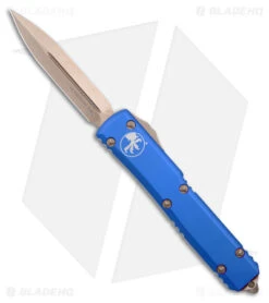 Microtech Ultratech D/E OTF Automatic Knife Blue (3.4" Bronze)