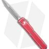 Microtech Ultratech D/E OTF Automatic Knife Distressed Red (3.4" SW Full Serr) -Blade HQ Shop Microtech Ultratech DE OTF Auto Distressed Red SW Full Serr 122 12DRD BHQ 108179 jr