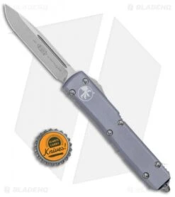 Microtech Ultratech S/E OTF Automatic Gray (3.4" Stonewash) 121-10 GY -Blade HQ Shop Microtech Ultratech DE OTF Auto Gray CC SW 121 10GY BHQ 72293 jr bottlecap