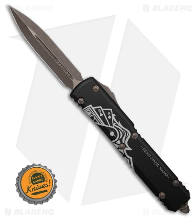 Microtech Ultratech D/E OTF Auto Knife Dead Man's Hand (3.4" Bronze Apocalyptic) 6 Microtech Ultratech D/E OTF Auto Knife Dead Man's Hand (3.4" Bronze Apocalyptic) - Image 4