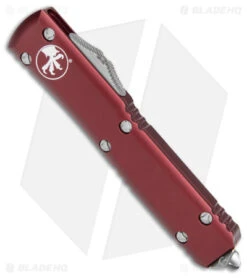 Microtech Ultratech D/E OTF Automatic Knife Merlot Red (3.4" Stonewash) 7 Microtech Ultratech D/E OTF Automatic Knife Merlot Red (3.4" Stonewash) -Blade HQ Shop Microtech Ultratech DE OTF Auto Merlot Red SW BHQ 157399 jr spine