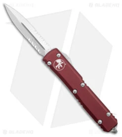 Microtech Ultratech D/E OTF Automatic Knife Merlot (3.4" Stonewash Serr)